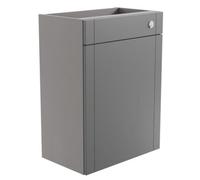 Ashford Matt Dusty Grey Shaker Freestanding Toilet Cabinet (H)820mm X (W)595mm