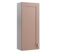 Ashford Matt Dusty Pink Bathroom Single Wall Cabinet (H)72Cm (W)29.5Cm