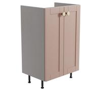 Ashford Matt Dusty Pink Shaker Freestanding Bathroom & Wet Room Base Unit (W)495mm (H)820mm