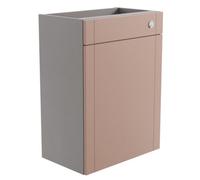 Ashford Matt Dusty Pink Shaker Freestanding Toilet Cabinet (H)820mm (W)600mm