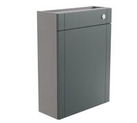 Ashford Matt Green Contemporary Freestanding Slimline Toilet Cabinet (H)820mm X (W)600mm