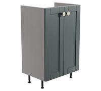 Ashford Matt Kombu Green Shaker Freestanding Bathroom & Wet Room Base Unit (W)495mm (H)820mm