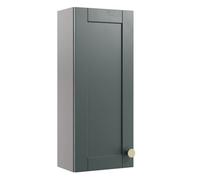Ashford Matt Kombu Green Single Bathroom Wall Cabinet (H)72Cm (W)29.5Cm