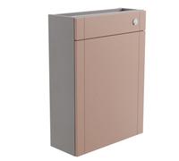 Ashford Matt Pink Contemporary Freestanding Slimline Toilet Cabinet (H)820mm X (W)600mm