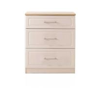 Ashford Ready Assembled 3 Drawer Deep Chest Kaschm/oak