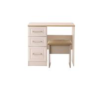 Ashford Ready Assembled Vanity Dressing Table & Stool Kaschm/oak