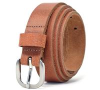 Ashford Ridge 25mm Full Grain Leather Belt - Tan - XS