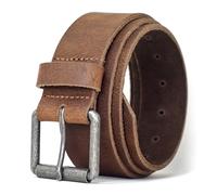 Ashford Ridge Full Grain Real Leather Belt for Men - Handmade in England - Nickel Free Roller Buckle - Genuine Cowhide - Soft Vintage Brown 2XL (Nickel Free)