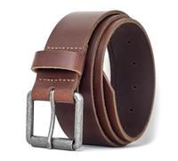 Ashford Ridge Full Grain Real Leather Belt for Men - Handmade in England - Nickel Free Roller Buckle - Genuine Cowhide - Antique Brown 2XL (Nickel Free)