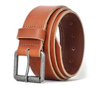 Ashford Ridge Full Grain Real Leather Belt for Men - Handmade in England - Nickel Free Roller Buckle - Genuine Cowhide - Tan XL (Nickel Free)