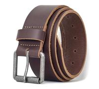Ashford Ridge Full Grain Real Leather Belt for Men - Handmade in England - Nickel Free Roller Buckle - Genuine Cowhide - Brown 2XL (Nickel Free)