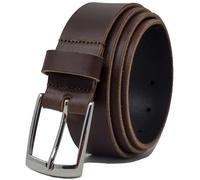 Ashford Ridge Made in England 34mm Full Grain Leather Belt with Classic Buckle - Brown 4XL