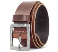 Ashford Ridge Made in England 38mm Full Hide Leather Belt with Vintage Style Buckle - Antique Brown 3XL