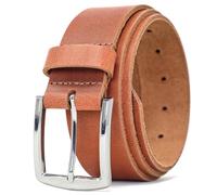 Ashford Ridge Made in England 40mm Full Grain Leather Belt with Classic Buckle - Tan 4XL