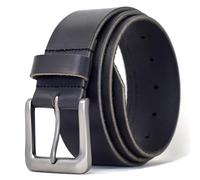 Ashford Ridge Men’s Full Grain Leather Belt - Heavy Duty 1.5” Casual & Work Leather Jeans Belt with Matte Metal Buckle - Made in England - Black 2XL