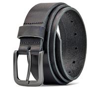 Ashford Ridge Men's Premium Italian Full Grain Leather Belt - 35mm Casual & Formal Belt - Made in England - Black 2XL