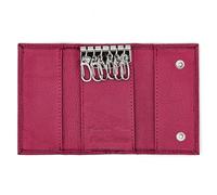 Ashford Ridge Real Leather Key Case Holder Wallet for Men and Women - Pink