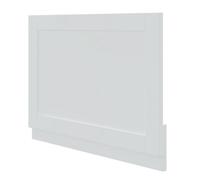 Ashford Shaker Matt White Rectangular End Bath Panel (H)51Cm (W)70Cm