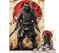 Ashigaru Warrior Graffiti Artwork 1000 Piece Jigsaw Puzzle for Teenagers Support Memory Strength And Retention Gentle Calm Leisure Activity (38X52cm)