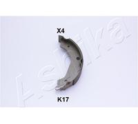 Brake Shoe Set, parking brake Rear Axle 55-0K-K17 ASHIKA for KIA SORENTO I