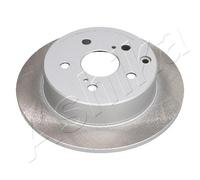 2x Brake disc Rear Axle solid 61-02-242C ASHIKA for TOYOTA AVENSIS