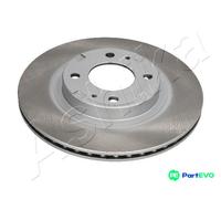 ASHIKA FRONT 2 X BRAKE DISC 60000614C FOR MITSUBISHI