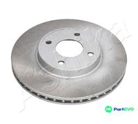 2x Brake disc Front Axle Vented 60-01-155C ASHIKA for NISSAN MICRA IV NOTE