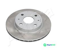 2x Brake disc Front Axle Vented 60-06-614C ASHIKA for DAIHATSU DAEWOO DACIA