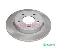 2x Brake disc Rear Axle solid 61-03-321C ASHIKA for MAZDA 3 Saloon 3