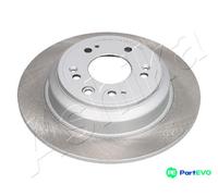 2x Brake disc Rear Axle solid 61-04-416C ASHIKA for HONDA ACCORD VIII