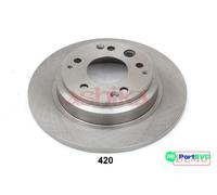 2x Brake disc Rear Axle solid 61-04-420C ASHIKA for HONDA LEGEND Mk III