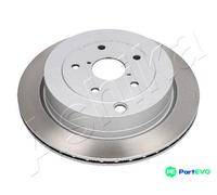 2x Brake disc Rear Axle Vented 61-07-704C ASHIKA for SUBARU TRIBECA