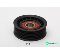 ASHIKA 129-03-312 Deflection / Guide Pulley, v-ribbed belt