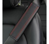 Ashild 2 Pcs Car Seat Belt Pads for Mi-ni COUPE ROADSTER PACEMAN ONE COOPER COOPER S, Seatbelt Protective Cover Soft Comfortable Shoulder Strap Pads Auto Interior Accessories,D/Black-red
