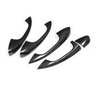 ASHILD Car Door Handle Cover for B&ENZ C Class W205 GLC X253 E Class W213 LHD Car Styling Accessories Stickers Chrome Carbon Fiber Door Handle Cover(Style1)