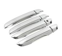 ASHILD Car Door Handle Cover for Civic 2016-2020 10 Gen Carbon Fiber Color Modify Refit Chrome Door Handle Cover Decoration Trim Protection Sticker Molding Parts(Silver a)