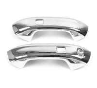 ASHILD Car Door Handle Cover for ID.3 2020-2024 Single Hole Dual Smart Door Handle Bowl Anti-Scratch Nano Coating Modification Kit with Decorative Trim Protector Compatible(2 Doors Electroplated)