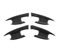 ASHILD Car Door Handle Cover for MG 4 MG4 EV for Mulan 2022 2023 Outer Door Bowl Handle Stickers Protection Covers Trim Car Styling Carbon Fiber(B)