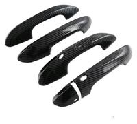 ASHILD Car Door Handle Cover for MG 4 MG4 EV for Mulan 2022 2023 Outer Door Bowl Handle Stickers Protection Covers Trim Car Styling Carbon Fiber(D)