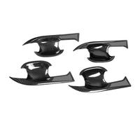 ASHILD Car Door Handle Cover for T&oyota RAV4 2019-2023 RAV 4 XA50 Car Trim Exterior Door Handles Bowl Cover Protection Sticker Accessories(Carbon T2)