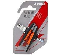Ashima V-Brake Cartridge Shoe/Pad - 3 Function, 3 Colour Rim Brake Pads, Black
