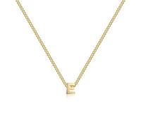 ASHINE Initial Necklace for Women, 14K Gold Plated Brass Letter Pendant with Cuban Chain, Adjustable Choker Necklace A-Z, Brass, No Gemstone