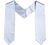 ASHINGTON CEREMONIAL GOWNS Graduation Stoles Silver(Size: One Size)