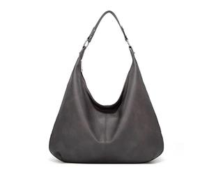 Ashioup Soft PU Leather Zip Tote Bags for Women