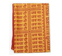 ASHIRWAD 100% Cotton Meditation Yoga Scarf Shawl Large Beach Wrap Hindu Prayer Stole OM Hare Krishna print, Scarf-04, Big