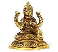 ASHIRWAD Brass Goddess Lakshmi Idol Statue Sculpture for Temple Home Decor Diwali Pooja Vastu Laxmi Devi Maa (Laxmi-02)