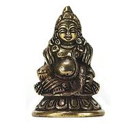 ASHIRWAD Brass Kuber Sculpture, Dhan Kubera, Lakshmi Kuvera, Vaisravana, Pancika, Sarvanubhuti, Idol Murti, Statue (Kuber-1)