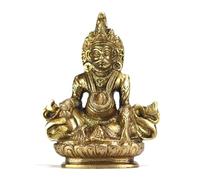 ASHIRWAD Brass Kuber Sculpture, Dhan Kubera, Lakshmi Kuvera, Vaisravana, Pancika, Sarvanubhuti, Idol Murti, Statue (Kuber-13)
