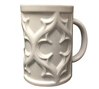 Ashlar Mugs Gothic Tracery Architecture 16 oz White Ceramic Mug