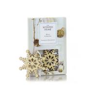 Ashleigh & Burwood Fragranced Wooden Snowflake Hanging Decorations - White Christmas